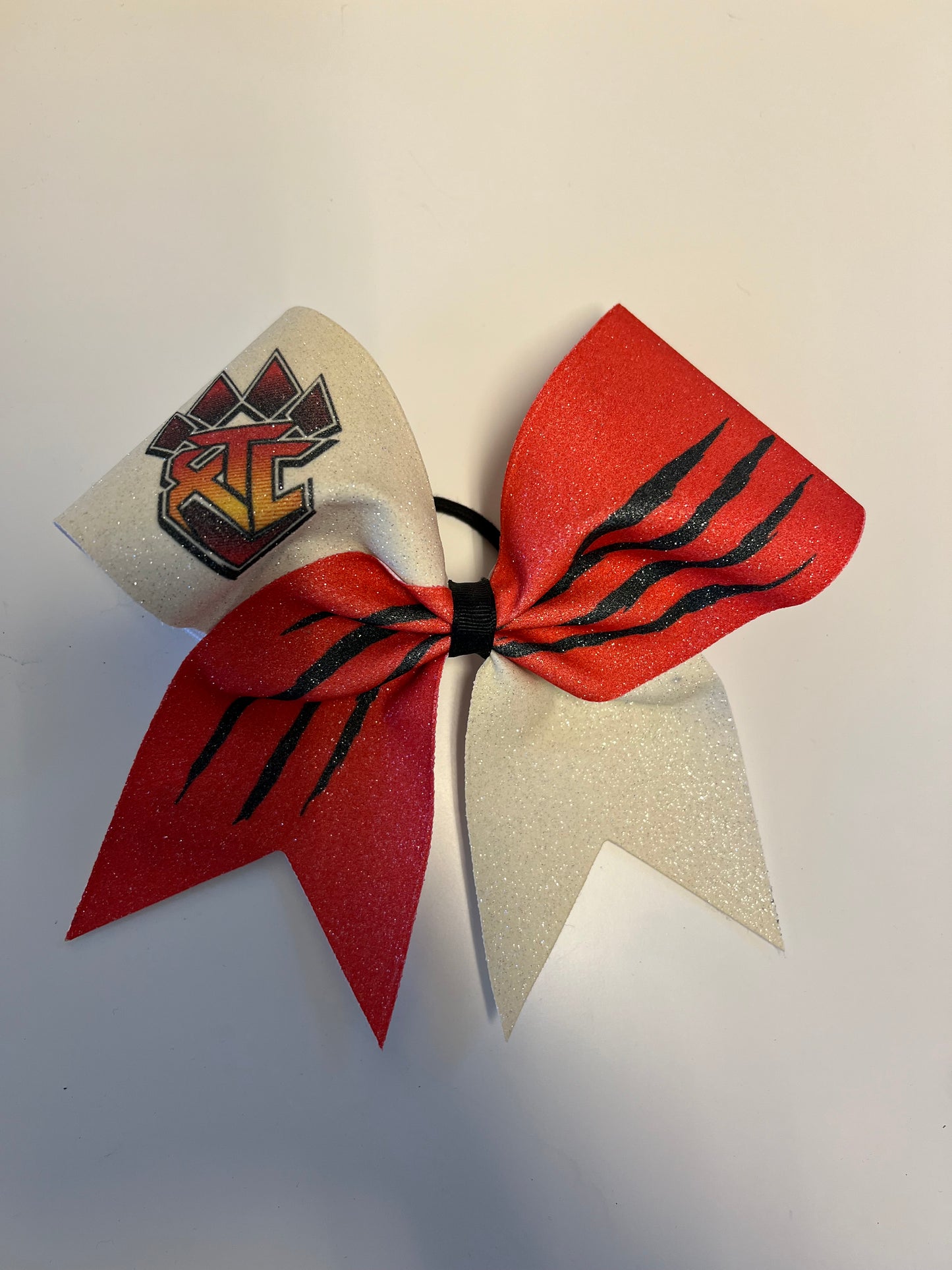 Cheerbow black/white scratch mit XTC Logo (EINZELSTÜCK)